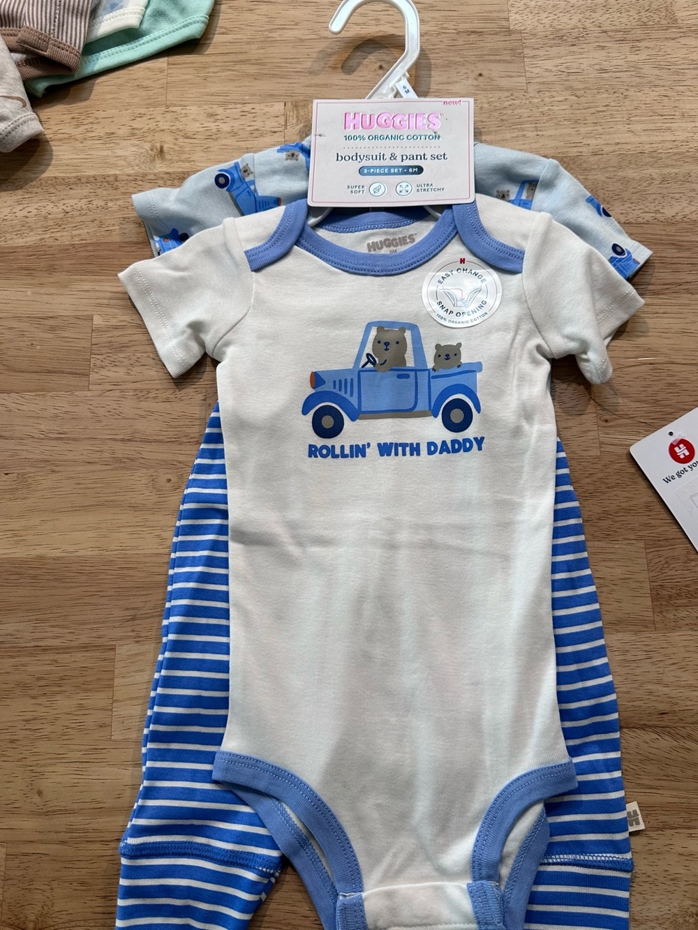 Huggies Baby Bodysuit & Pant Set - Sz 6m